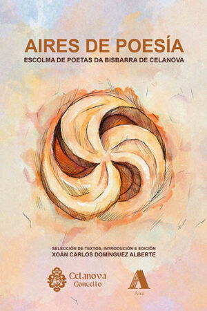 Portada do libro "Aires de poesía" de Xoán Carlos Domínguez Alberte (ed.)