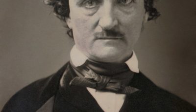Edgar Allan Poe circa 1849 restored squared off
